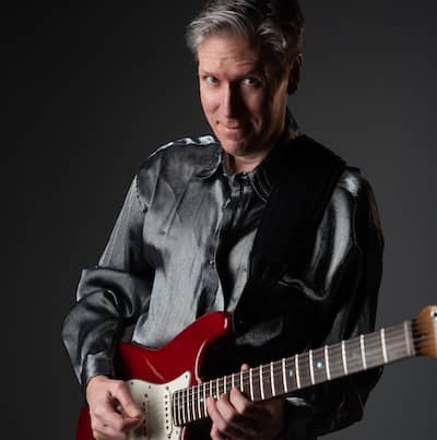 Electric Guitar lessons with Noel Wentworth at the Upbeat Music Academy Kelowna